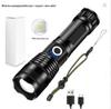 Waterproof Aluminum P90 High-Power Flashlight with Telescopic Focus and P70 Spotlight for Outdoor Use