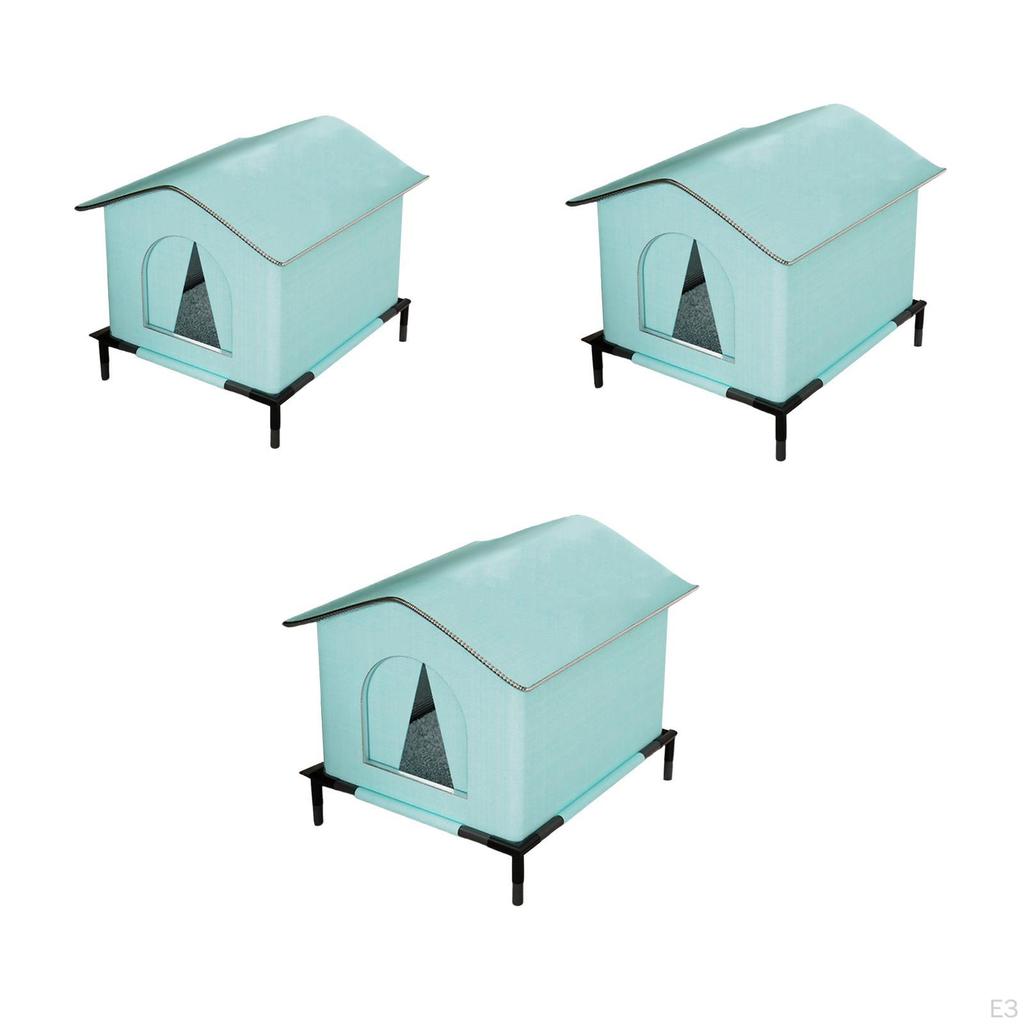House for Outdoor Cats Elevated Pet Supplies Warm Nest Tent Kitten Cave Stray Shelter Waterproof