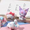 5Pcs-Kit Sanrio Cinnamoroll Animation Figure Pochacco Kuromi Pom Pom Purin Hello Kitty Action Figure Playthings Miniature Figure My Melody Presents