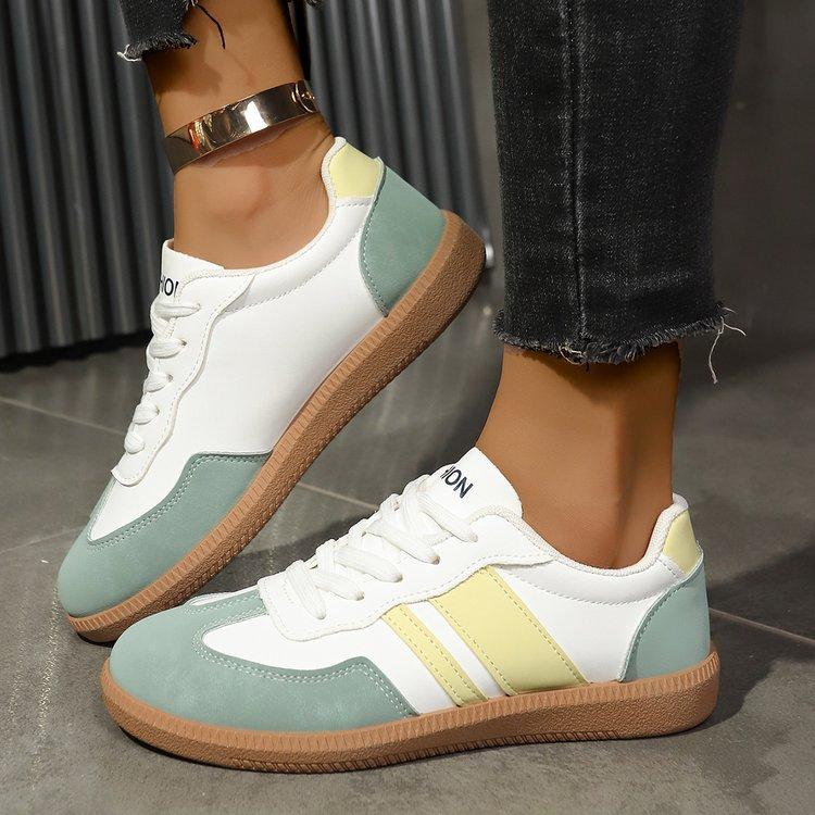 

Легкие женские кроссовки Весна Осень Новые Удобные Мягкая подошва Нескользящие Повседневные туфли Модные на шнуровке Дышащие балетки 35 синий