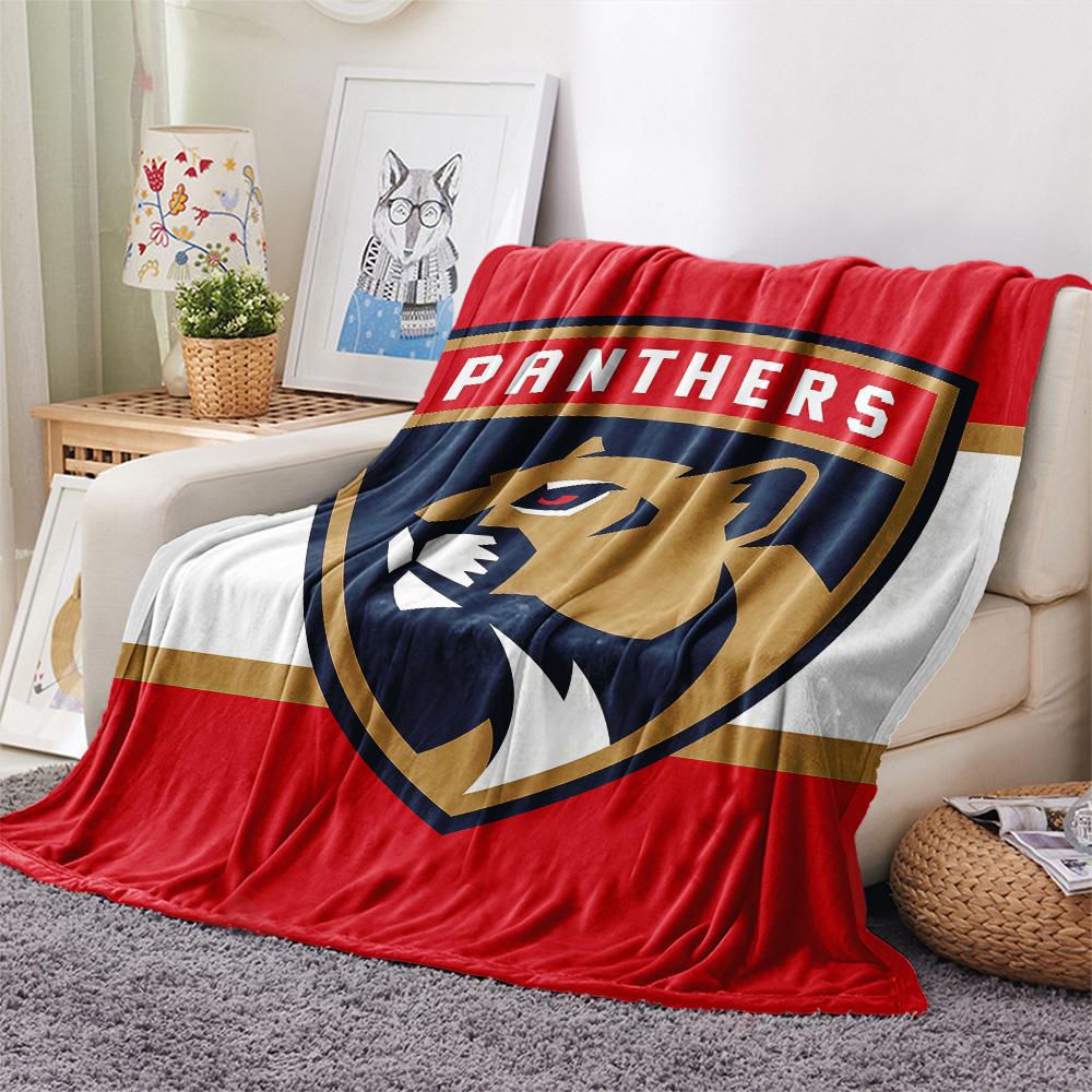 Florida Panthers Flannel Blanket, High Quality Comfortable for All Seasons, Home Decor, Warmth and Comfort