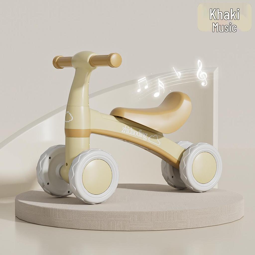 4-Wheel Pedal-Free Balance Bike for Toddlers (1-3 Years) - Baby Gliding Strider