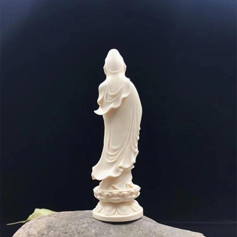 Harz Guanyin Figuren Figur, Chinesische Buddha Statuen, Zuhause Wohnzimmer, Zimmer, Büro, Feng Shui Dekoration Statue, 4.71in
