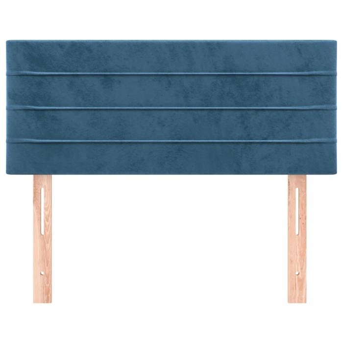 VidaXL Tête de Lit Meuble de Chambre à Coucher Accessoire de Lit Simple Tête de Cadre de Lit Intérieur Bleu Foncé 346142