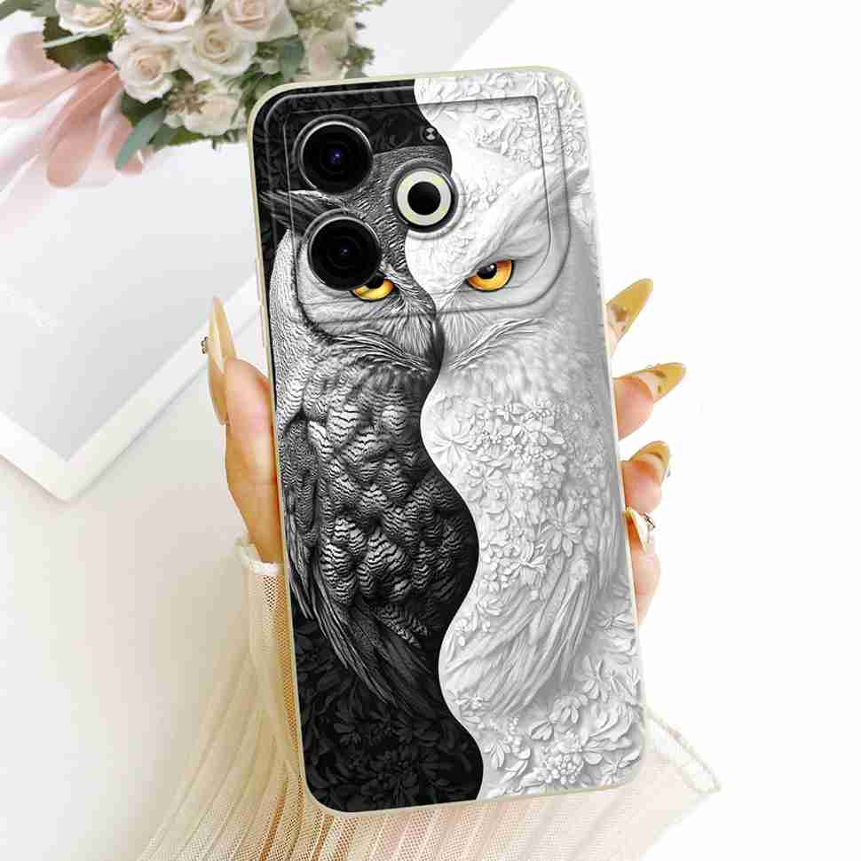 For Tecno Pova 6 Neo Case Pink Cherry Cartoon Silicone Phone Casing Tecno Pova6 Neo 6Neo LI6 Case Protection Back Cover