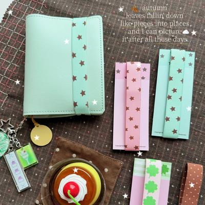 Adjustable Notebook Straps Loose-leaf Notebook Elastic Strap DIY Decoration Band Binding Rope Cute Star Binder Strap