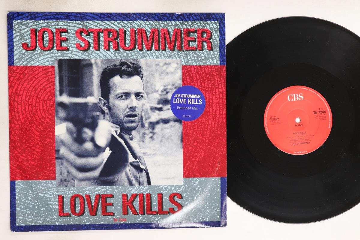 

12-дюймовая пластинка JOE STRUMMER - Love Kills / Dum Dum Club 6:48 B TA7244 CBS 1986 UK Рок Б/У