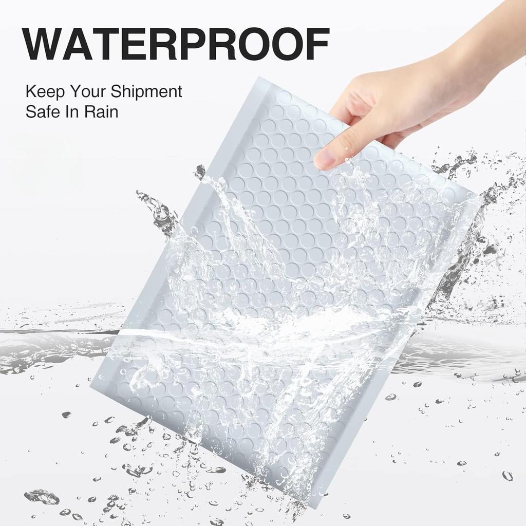 12-25 Pack Bubble Mailers Shockproof - Self-Seal Lightweight Padded Envelopes for Safe Shipping Jewelry, Phones, Gifts & Fragile Items