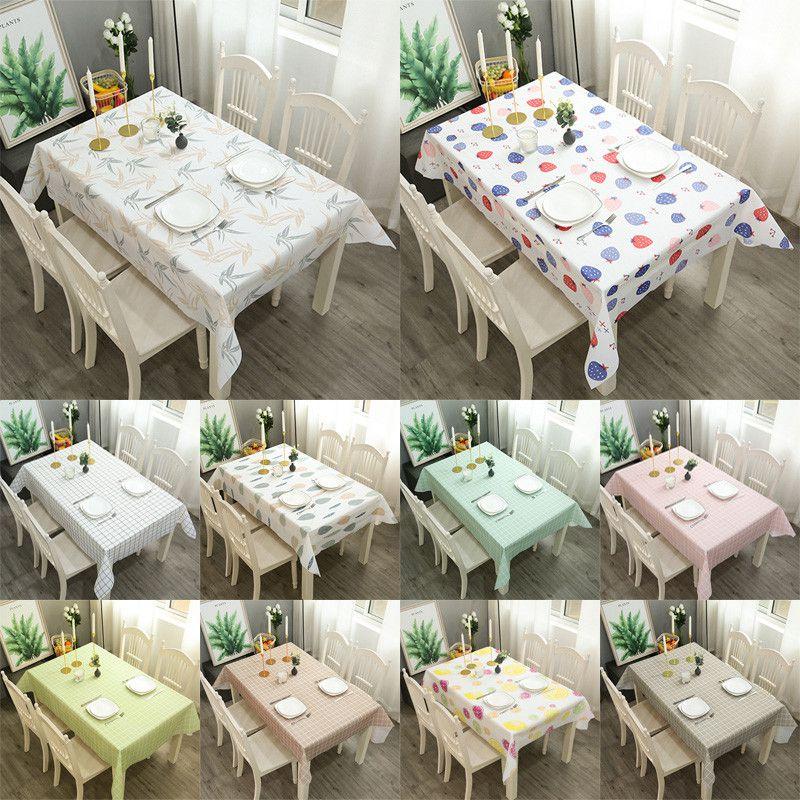 Waterproof Peva Tablecloth With Fresh And Beautiful Plaid Pattern**