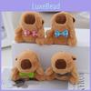 Adorable Capybara Plush Keychain Toy Cute Pp Cotton Stuffed Animal Doll Backpack Charm