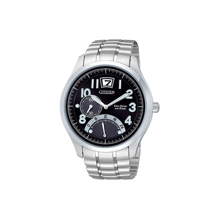CITIZEN Ecology Drive Collection Light Powered Quartz Movement Stainless Steel Strap Watch BR0025-59E Black