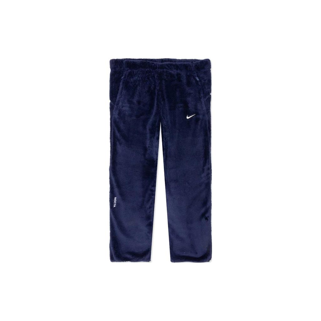 Nike X Nocta Fleece Track Pants FW23 With Elastic Waistband Women Bottoms Navy-Blue DV3644-410