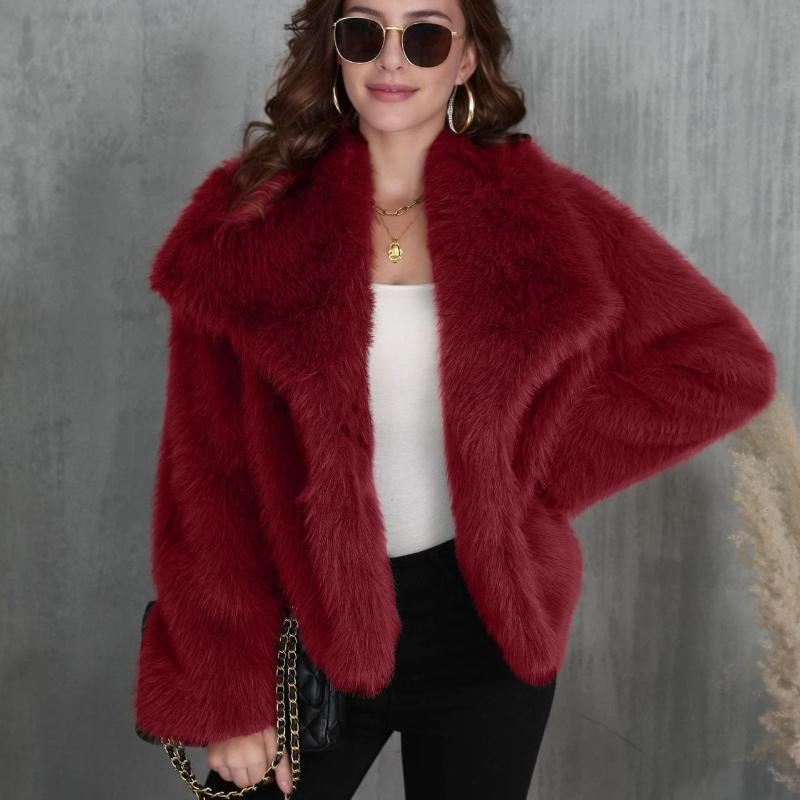 Faux Fur Coat Short Fashion Fox Fur Fluffy Plush Women's Clothing
