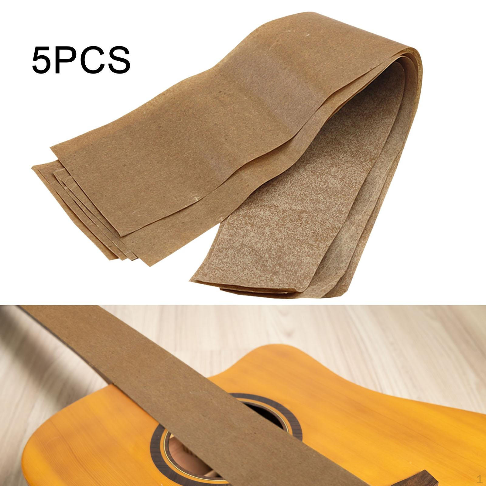 

5 листов бумаги для струн гитары для обслуживания инструмента 650mm