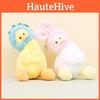 Cute Tilted Head Duck Keychain Plush Toy Soft Duck Doll Stuffed Animal 14cm Tall
