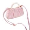 New Fashionable Textured Pearl Pearl Glossy Wrinkled Korean Style Sweet Cute Casual One-shoulder Crossbody Handbag