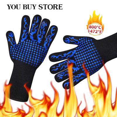 Oven Gloves Heat Resistant BBQ Grill Gloves Premium Insulated Durable Fireproof For Cooking Baking Grilling Oven Mitts Hot Sale