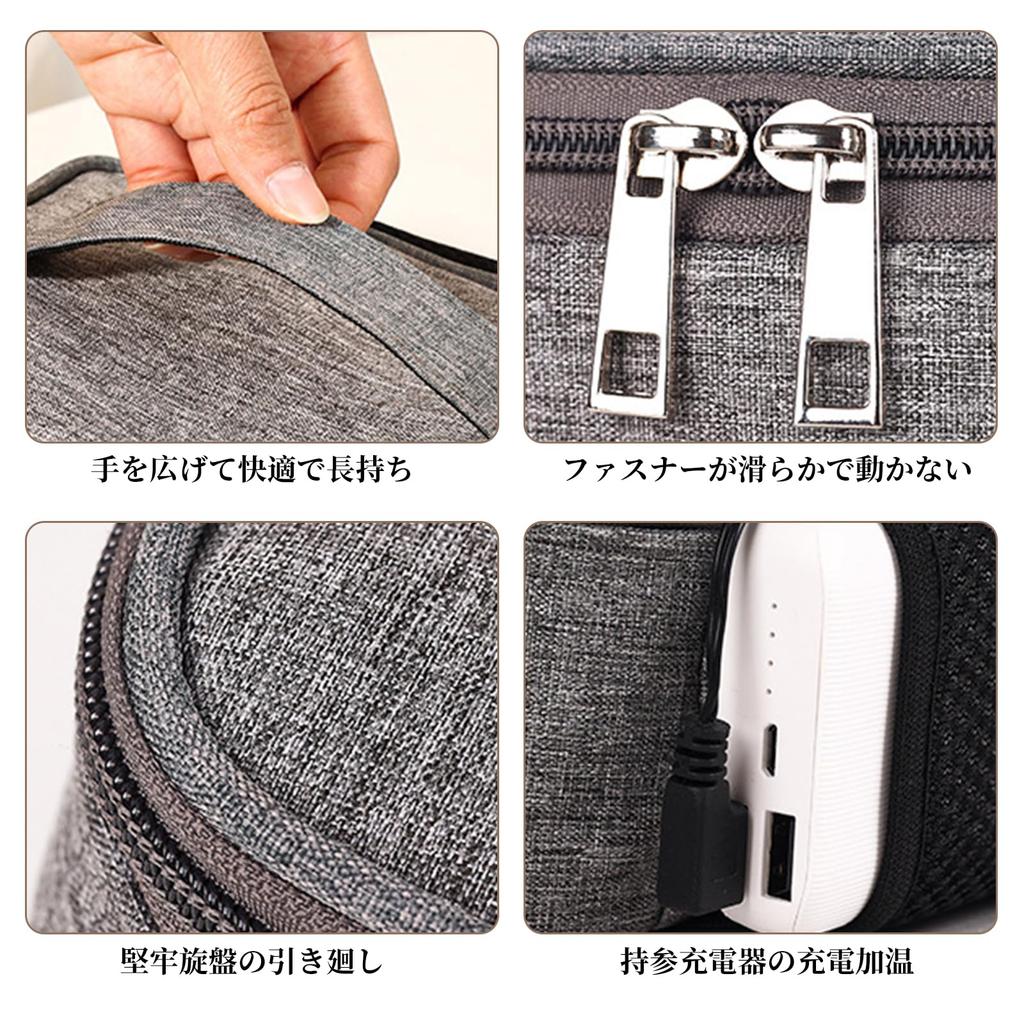 Doyime Lunch Bag with Electric Heating, Built-in Heater, Large Capacity, Water-Repellent, Perfect for Commuting, School, Picnics, and Outdoor