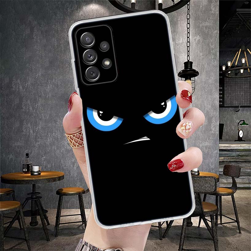 Funny Face Cute Soft Phone Case For Samsung Galaxy A12 A22 A32 A52 A72 A02S A51 A50S A71 A70 A31 A20S Note 20 Ultra S10 A10S Gal