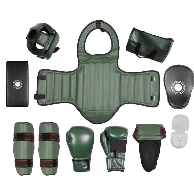 JINGRUIXIANG Adult Boxing Sanda 9-Piece Protective Gear Set