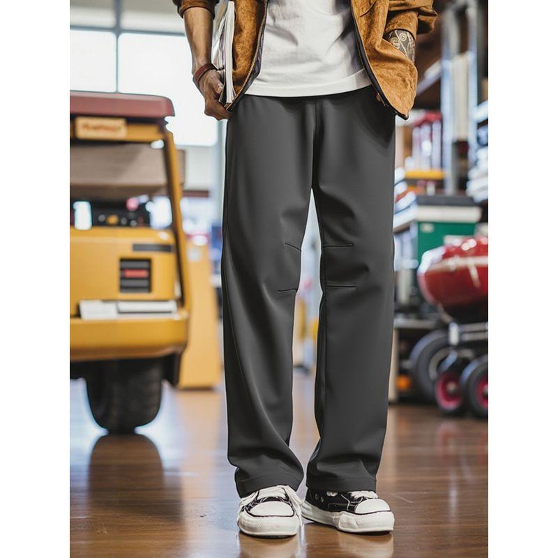 Mountain-Style Outdoor Functional Sports Softshell Pants for Men, Autumn and Winter Workwear Pants, Export Men's Straight-Leg Casual Long Pants