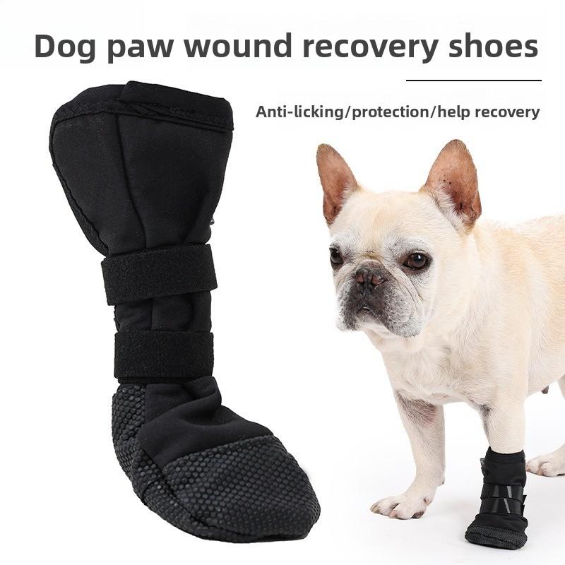 Dog Paw Protective Boot Adjustable Anti‑Licking Wound Shoe Non‑Slip Foot Cover for Dog Postoperative Injury Recovery