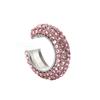 Fashion C Shape Round Cartilage Clip Earrings For Women Fake No Pierced Earrings Crystal Rhinestone Geometric Jewelry Gold
