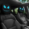 Headrest Cover Cartoon Eyes Headrest Cover For Car 2 Pieces Vehicle Accessories Interior Decor For Truck Sedan RV Auto Driver