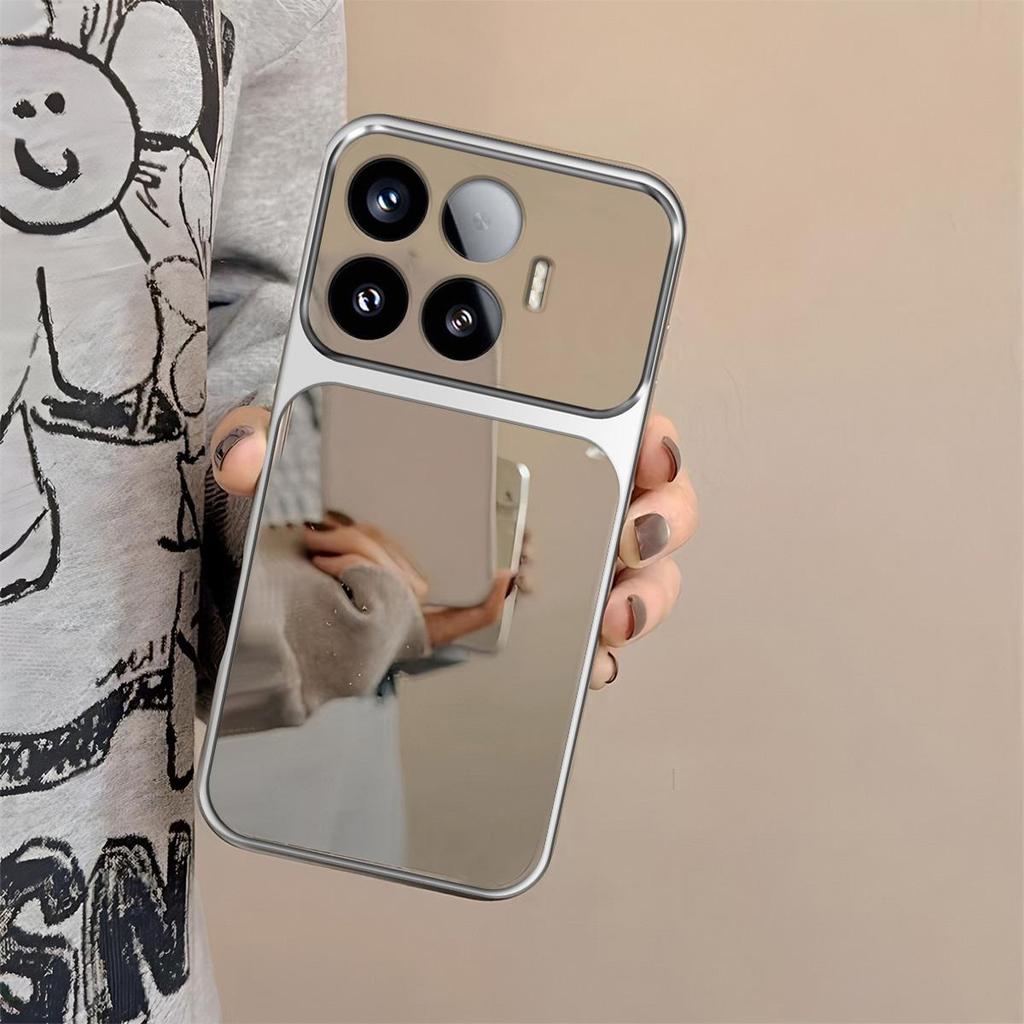 Case for Xiaomi 17T Pro,17T Trending Big Window Cover Mirror Phone Casing