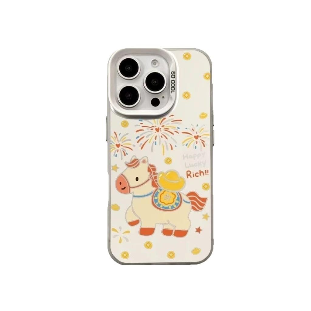 The New Pony Is Suitable for Iphone17 Mobile Phone Case 11 Apple 16promax/15 Anti-drop 14pro13 Women's 12.