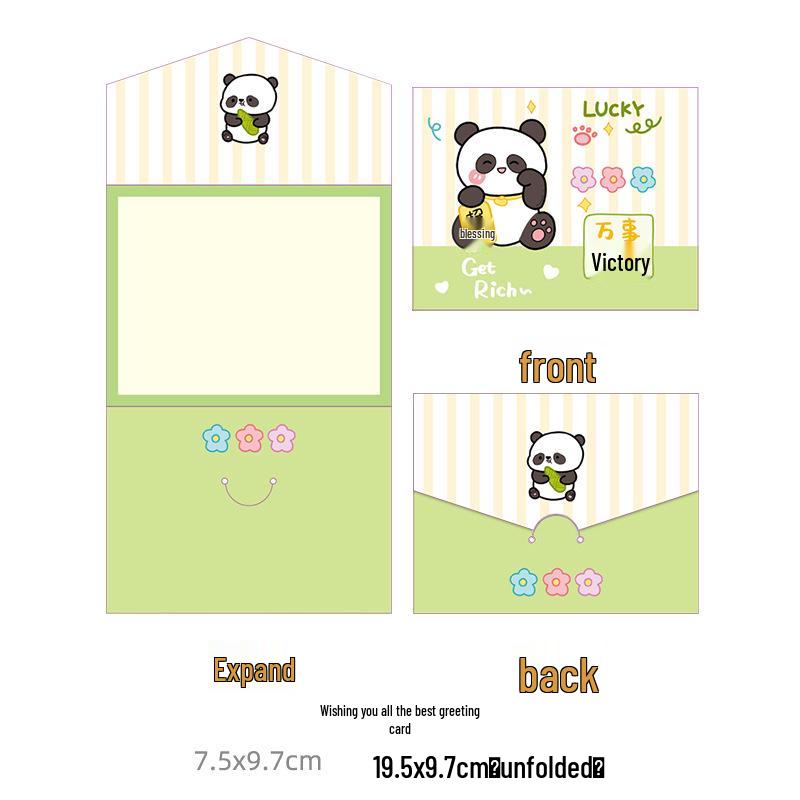 Customizable Creative Rabbit Christmas Card: Perfect Student Gift, Birthday Blessing, or Cute Pet Party Favor with Small Envelope