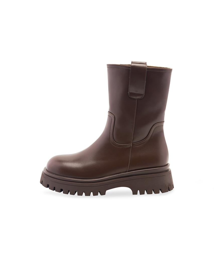 Spur Ivy Platform Mid-Calf Boots 5Cm -Sa9053 (2Color)