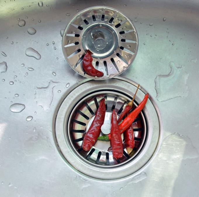Kitchen Sink Strainer Basin Drain Dopant Sink Strainer Basket Waste Filter