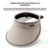 Sun Protection Wide Brim Cap With Adjustable Fit For Outdoor Beach And Cycling