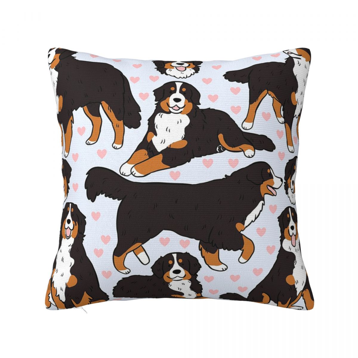 Bernese Mountain Dog Lover Square Pillowcase Cushion Cover Pillow Case Throw Pillow Cover for Home Bedroom Car 30cmx30cm