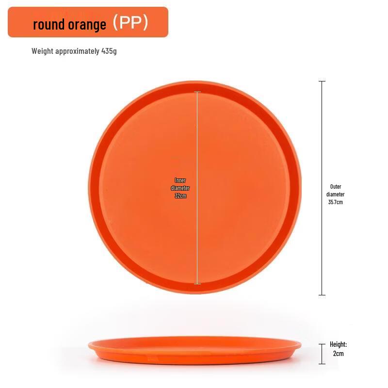 ROYUGO Round Plastic Serving Tray