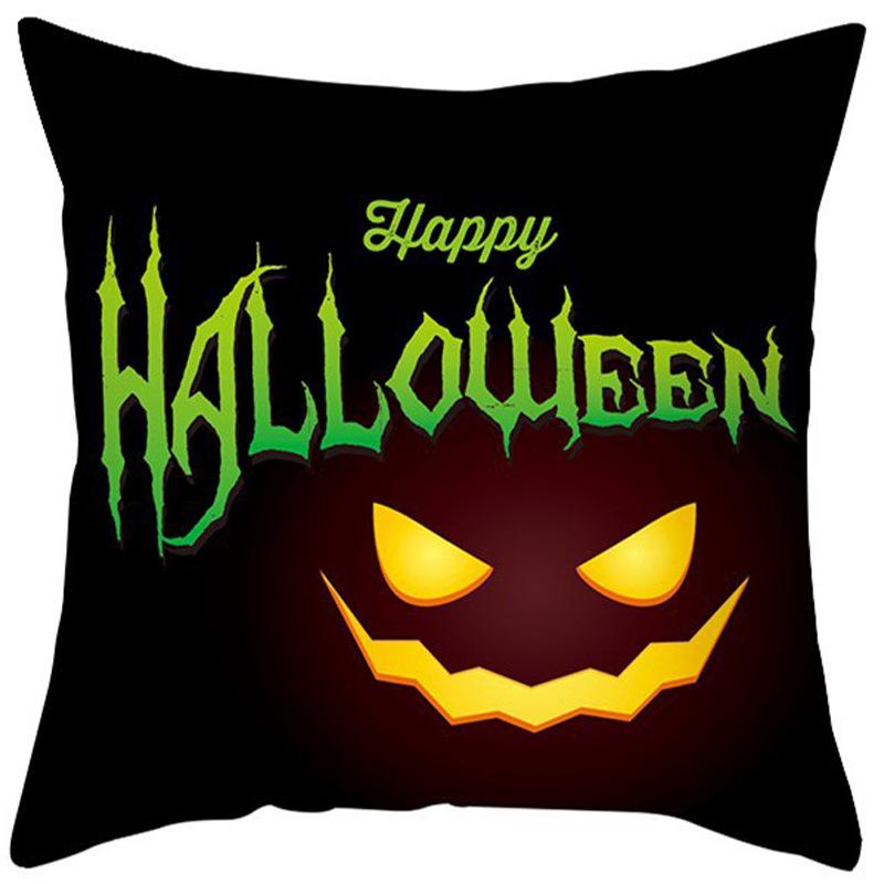 New Halloween Pillow Cover Home Decoration Spoof Pumpkin Sofa Waist Cushion Cushion Cover Pillow Cover