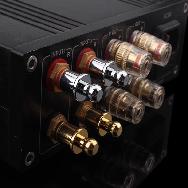 Gold/Rhodium Plated Copper RCA Protector Caps Socket Phono Connector Dust Protector RCA Plug Caps Noise Stopper Shielding Caps