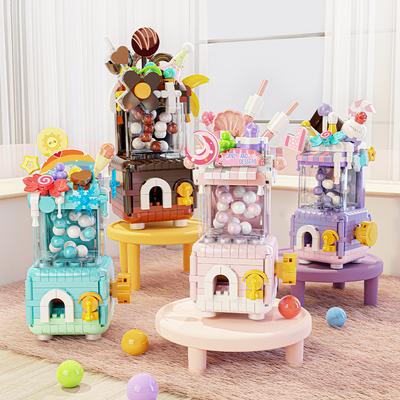 Neue Idee Spaß Gacha Maschine Bausteine Spielzeug Für Kinder Ei-Drehspiel Maschine Geburtstagsgeschenke