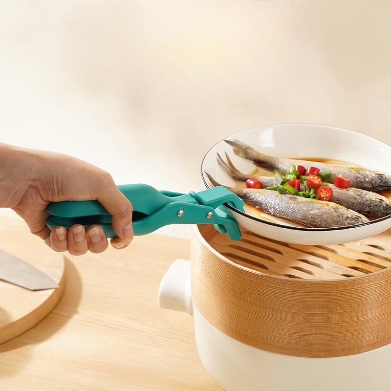 Anti Scalding Tray Rack, Bowl Rack, Multifunctional Tray Rack, Cross Boundary Anti Slip Kitchen Silicone Anti Scalding Clip