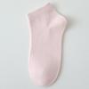 Women's Low-Cut Pure Cotton Breathable Socks - Spring/Autumn, Sweat-Absorbent, Odor-Resistant, Thin Summer Style, White