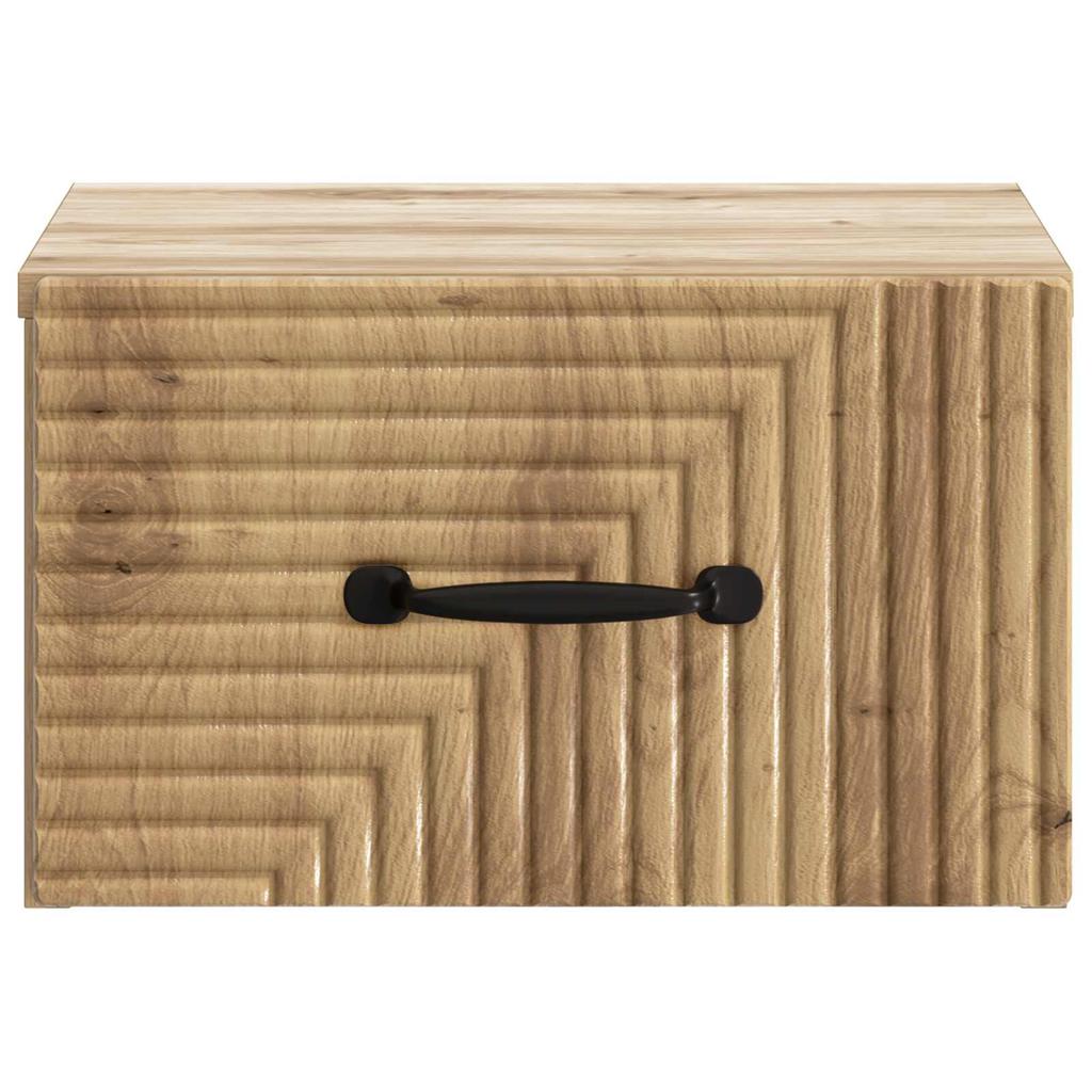 Wall Mounted Nightstand Artisan Oak 34.5 x 33 x 20 cm