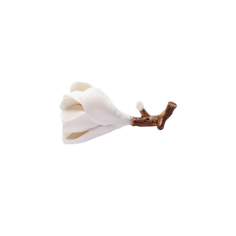 Magnolia Pen Holder, Brush Holder, Ceramic Bracket, Creative Paperweight Ruler, Brush Holder, Plum Blossom Pen Holder.