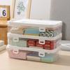 Pack of 3 Clear Organizers Container Featuring Comfortable Grips and Protective Covers Perfect for Desktop or Home Storage Applications