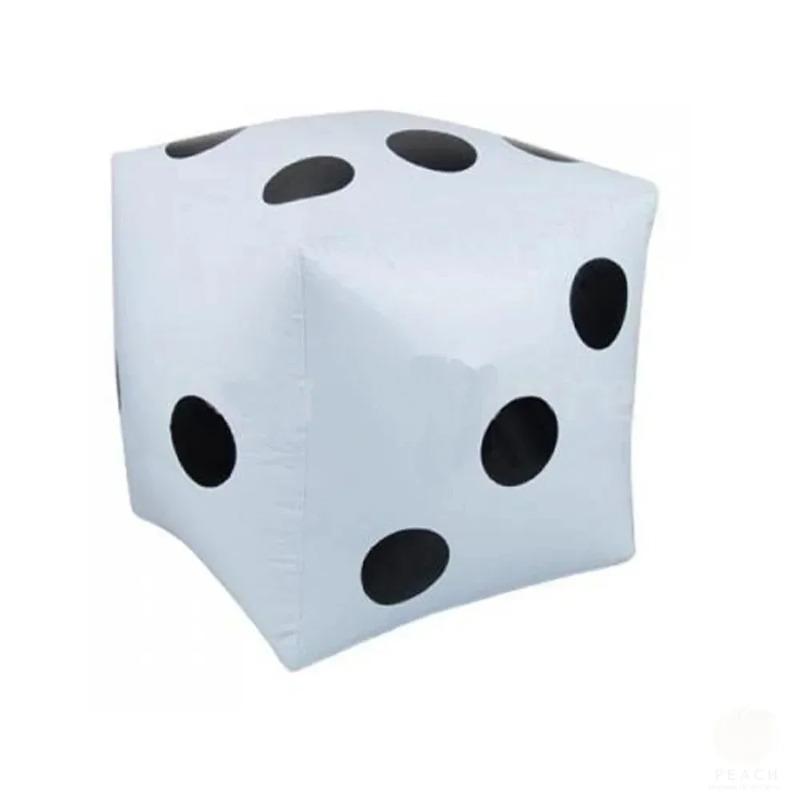 Lustige Outdoor Aufblasbare Würfel 28*28cm Poolparty Spiele Unterhaltung Punkt Diagonal Riese Kind Erwachsene Spielwürfel Spielzeug