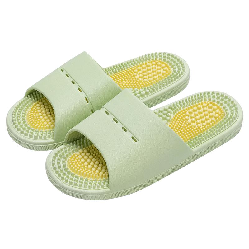 

Літні Жіночі Масажні Капці EVA Пласкі Домашні Шльопанці Модні Зручні Нековзкі Капці М які Чоловічі Капці для Ванної 40-41 зелений