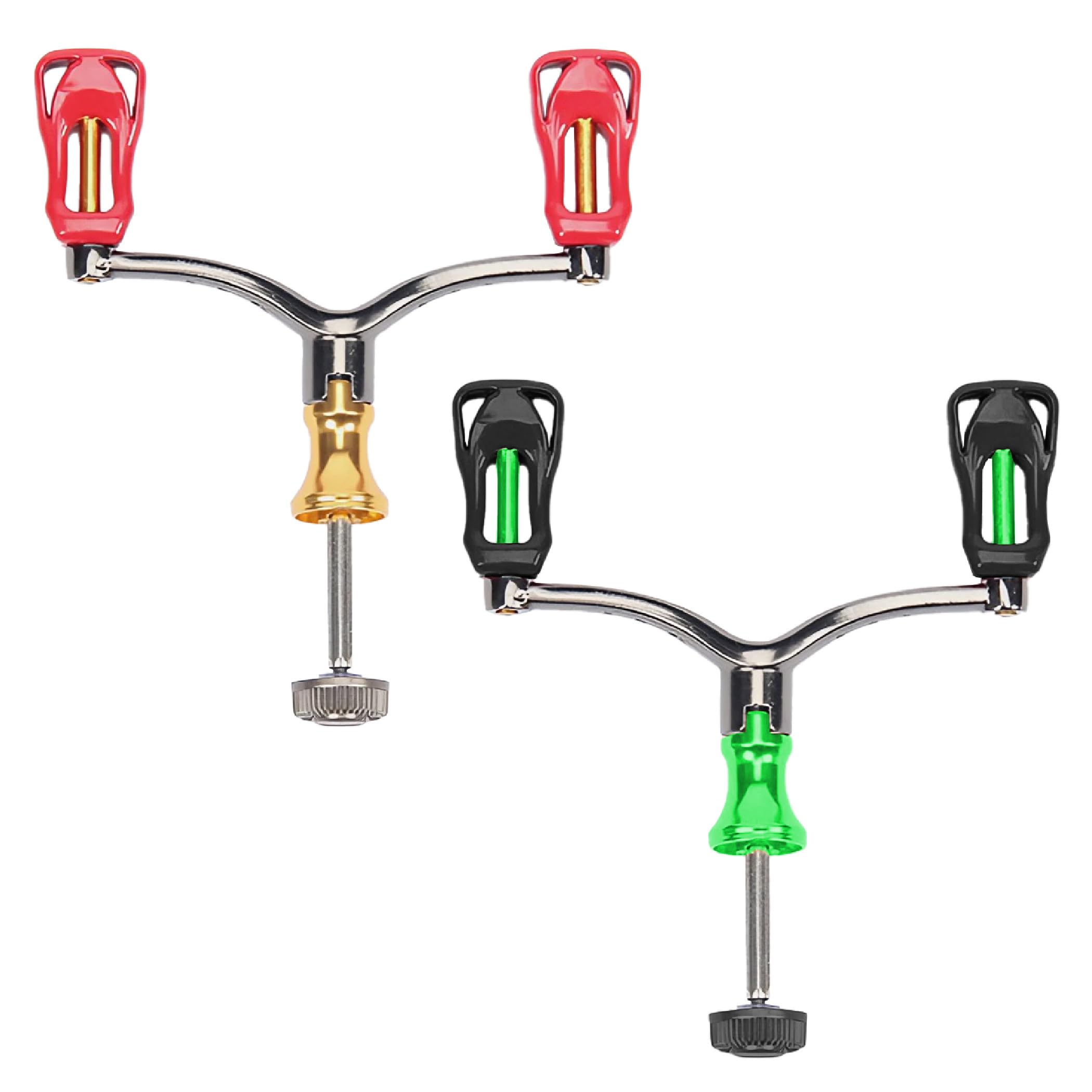 

HAMILO Foldable Double Handle Spinning Reel Handle Fishing 2 Color Set