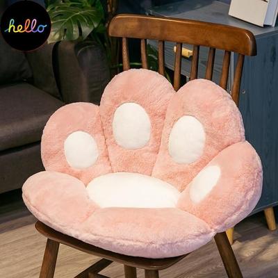 Armchair Seat Cat Paw Cus On for Office Dining Chair Desk Seat Backrest Pillow Office Seats Massage Cat Plush Cartoons Cus On