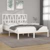 VidaXL Bed Frames White Solid Pine Wood 120x200 Cm 3103994