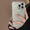 Transparent Fine Glitter iPhone 14 Pro Max Case - Suitable for iPhone 15, Soft Shell, Luxury Design